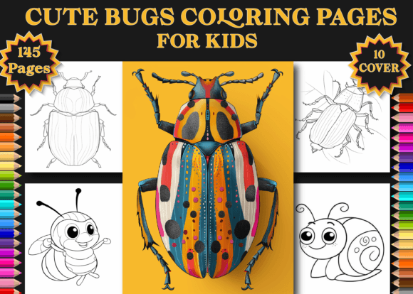 145 Cute Bugs Coloring Pages for Kids