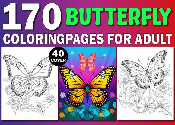 170 Butterfly Coloring Pages for Adults