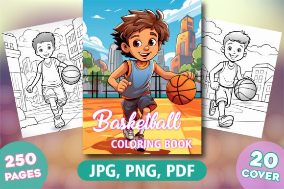 250 Basketball Coloring Pages for Kids