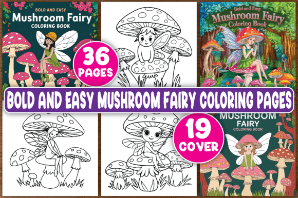 36 Bold Mushroom Fairy Coloring Pages
