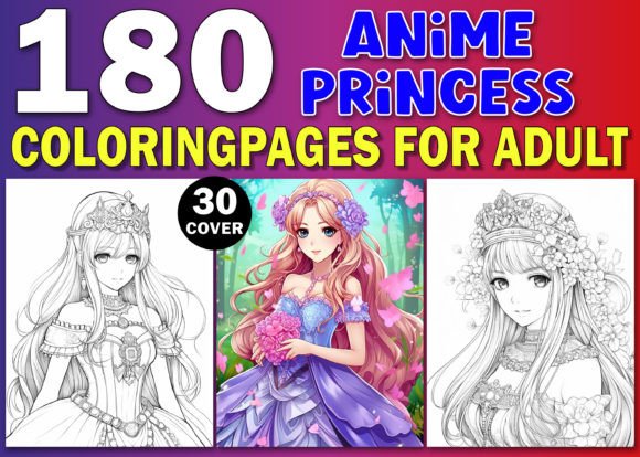 Anime Princess Coloring Pages for Adults: A Creative Escape & Profitable KDP Opportunity