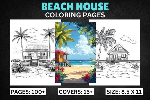 Beach House Coloring Book Pages: A Strategic Asset for High-Content KDP Publishers