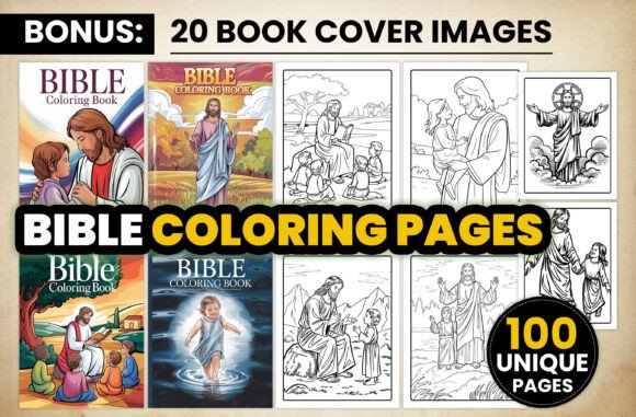 Bible Coloring Pages for Kids KDP