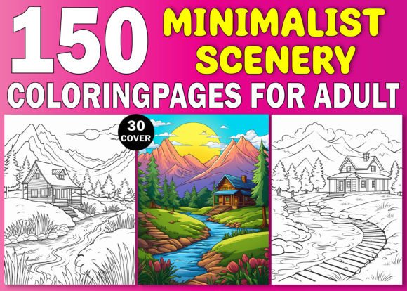 Discover 300 Minimalistic Scenery Coloring Pages: A Complete, Print-Ready Resource for Creativity and KDP Success