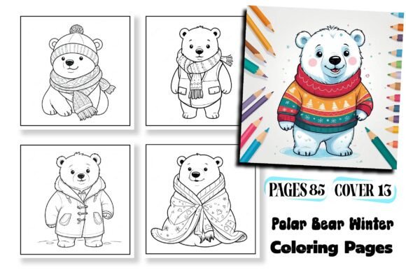 Easy Polar Bear Winter Coloring Pages: A Strategic Asset for Modern KDP Publishers