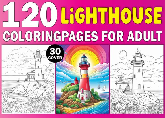 Lighthouse Coloring Pages for Adults