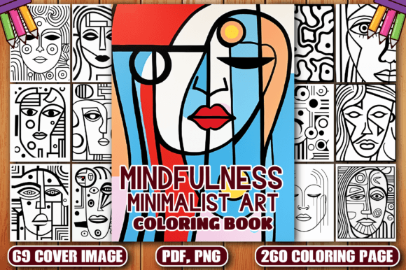 Mindfulness Minimalist Art Coloring Pages