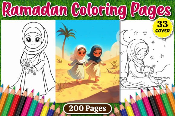 Ramadan Coloring Pages for Kids, Vol.02: A Complete Creative Toolkit for Educators, Parents & KDP Publishers